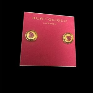 Kurt Geiger Be Kind Heart Earrings